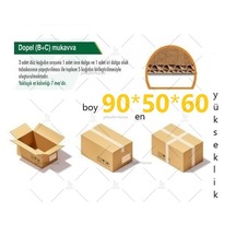 90x50x60 Ksssk 140gr Çift Oluklu Jumbo Boy Koli-5adet 90desi