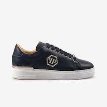 Philipp Plein Bağcıklı Erkek Spor & Sneaker Ayakkabı Usc0670 Dark Blue