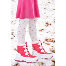 Kiko Kids Alison Bağcıklı Kız Çocuk Kar Botu Fuşya - Pembe Fuşya - Pembe