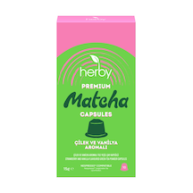 Herby Premium Matcha Çilek Vanilya Kapsül 10'lu 15 G 5'li Avantaj Paketi Mıchu