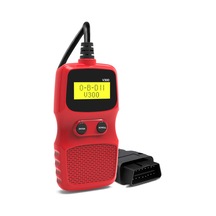 Skycity V300 Kırmızı Obd Araç Arıza Tanı Cihazı, Işıklandırmalı Lcd Ekranlı, Direk Tak Ve Kullanın