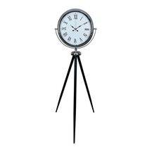 Büro Ev Ofis Hediyesi İçin Prestijli Krom Tripod Ayaklı Saat Diğer
