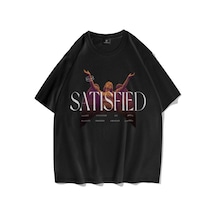 Flood Of Style Unisex Satisfied Siyah Tshirt