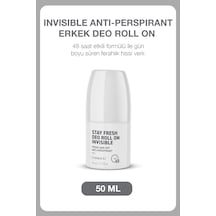 Terleme Önleyici 48 Saat Etkili Erkek Roll On Deodorant Invisible