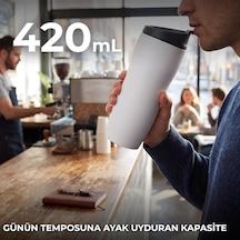 S-link Sl-tm1975 Mat Beyaz 240ml Iç 304 Dış 201 Paslanmaz Çelik Termos Kupa Çok Renkli
