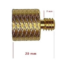 1/4 İnç Tripod, Monopod, Kamera, Mikrofon, Projektör Vidasını 3/8 İnçe Dönüştürücü Adaptör, Sarı, Pirinç