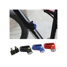 Kırmızı Ağır Hizmet Motosiklet Dağ Bisikleti E-bisiklet Disk Fren Güvenlik Anti-hırsızlık Kilidi