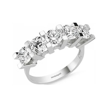 Altın 5 Taş Yüzük Swarovski Taşlı 285792521