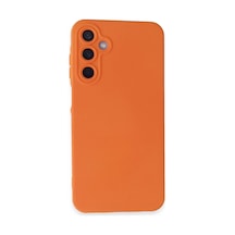 Samsung Galaxy A25 5g Kılıf Nano İçi Kadife Silikon - Turuncu Çok Renkli