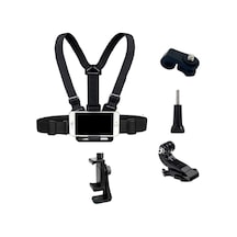 5 Parça Göğüs Bandı Aksiyon Kamera Ve Telefon Tutucu 360 Döner, Ayarlanabilir Harness, Spor