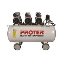 Proter 3 Hp 8 Bar 100 LT 3 Kafalı Yağsız Sessiz Monofaze Dişçi Kompresörü