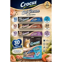 Crocus - 106 - Çoklu Somon Karides & Karides & Yengeç Kedi - Shophnrl - Ödülü 30x15gr