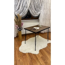 Modern Style Home Metal Ayaklı Masa Mutfak Masası Çalışma Masası Bilgisayar Masası Kahverengi Modernk018