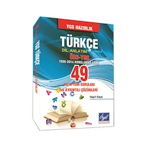 Ygs Hazırlık Türkçe Dil Anlatım 49 Yılın Tüm Türkçe Dil Anlatım