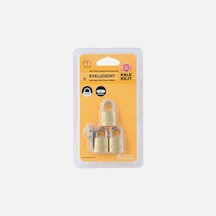 Kale Kilit 3 Ad. Ortak Anahtarlı Pirinç Asma Kilit 20 Mm