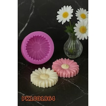 Pk1001864 - Silikon Kalıp Mum Kalıbı Papatya