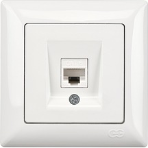 Günsan Visage Beyaz Tekli Data Prizi (RJ45 Cat6)