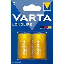 Varta Longlife Alkalin Orta Kalem Pil C Boy 2'li Paket
