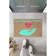 Dijital Baskı Kişiye Özel İç Kapı Dekorasyon Paspas Ps11213