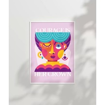 Çerçevesiz Poster Cesur Taç
