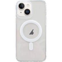 Ally İphone 15 Plus Magsafe Uyumlu Manyetik Şeffaf Silikon Kılıf- 5775 Mh-hs4736-0605