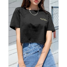 Startmore Do What Baskılı Oversize Kalıp Unisex T-shirt Siyah