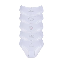 New Lilla 002 Kız Çocuk Taş Baskılı 5'Li Külot Paketi (549351551)