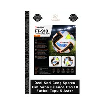 Özel Seri Genç Sporcu Çim Saha Eğlence Ft-910 Futbol Topu 5 Astar Çok Renkli
