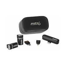 Pdx Plus S9 Kablosuz İkili Yaka Mikrofonu Type-c 3,5mm Jak Fot Makinesi,telefon Youtube