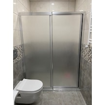 Teknesiz Duşakabin Mika Plastik Camlı Nd412 Gümüş