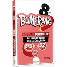 8. Sınıf Bumerang 32 Haftalık T.C. İnkılap Tarihi Ve Atatürkçülük Denemeleri  -  Emre Tezcan  -  Günay Yayıncılık