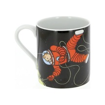 Tintin - Kupa - Tintin Ve Haddock Moon Çok Renkli