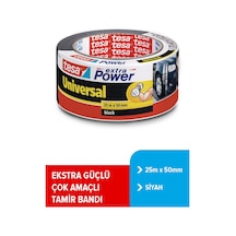 Duct Tamir Bandı, Extra Power Universal, Siyah, 25m X 50mm