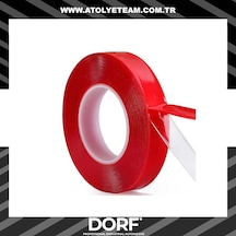 Dorf Süper Güçlü Şeffaf Akrilik Çift Taraflı Bant 12 Mm X 11 Mt.