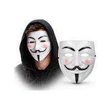 V Mask Premium Vendetta Beyaz Maske Guy Fawkes Stil - Kyut-772252 18
