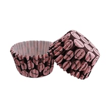 Cupcake Kalıbı Pet Kapsül Kek Kalıbı 52x45 Mm 100 Adet Pembe Emoji Pembe