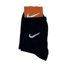 Markahit Unisex Tikli Düz Tenis Spor Çorap 40/45 Siyah