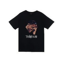 Stoned&Fame Scott Baskılı T-shirt SIYAH Siyah