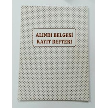 Cem Alındı Belgesi Kayıt Defteri Karton Kapak 40 Yp 12 Adet