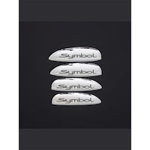 Renault Clio 2 Symbol Krom Kapı Kolu 1999-2008 Paslanmaz Çelik Yazılı