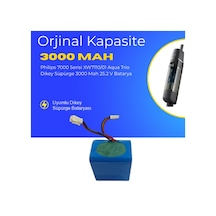 Philips 7000 Serisi Xw7110/01 Aqua Trio Dikey Süpürge 3000 Mah 25.2 V Batarya  Uyumlu Uzun Ömürlü, Maksimum Performans Pil