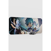 Kaeya Genshin Impact Anime Oyuncu V2 - 70x30 Xl Gaming Mouse Pad Fare Altlığı