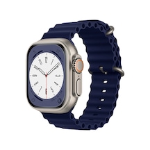Newface - 991 - Apple Watch Uyumlu 42mm Ocean Kordon - Aconcept - - Mavi