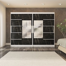 Sürgülü Gardırop Dört Kapaklı Sonata 280/210 Cm Parlak Beyaz Sonata Rengi