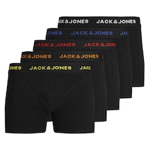 Jack & Jones 12242494 Erkek Pamuklu Boxer Set 5'li Siyah