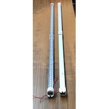12v Aleminyum Florasan Tavan Lambası Beyaz Anahtarlı 100 Cm