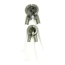 2 Parça Set Metal Fındık - Ceviz Kıracak Beyaz Saplı 5468 Çok Renkli
