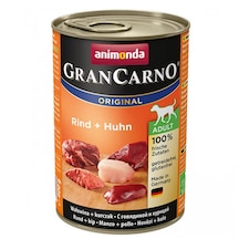 Animonda Gran Carno Original Sığır Etli ve Tavuklu Konserve Yetişkin Köpek Maması 400 G