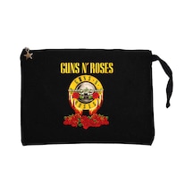 Guns N Roses Hands And Light Siyah Clutch Astarlı Cüzdan / El Çantası