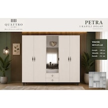 Petra 5 Kapaklı Dolap Beyaz